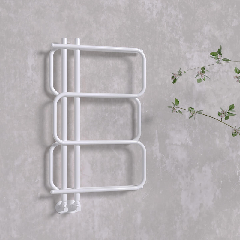 Matsu Decorative Towel Warmer 540x884 White