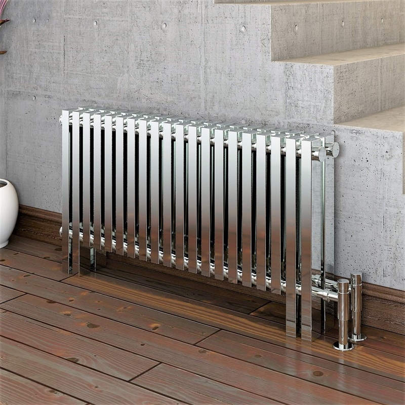 MAURITIUS Radiateur en acier inoxydable 400x915 Polissage