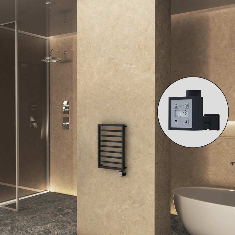 Naxos Electric Towel Warmer 450x655 Matte Black Ktx3 200 W