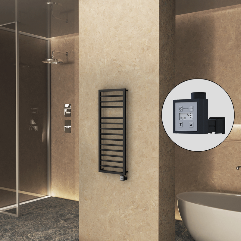 Naxos Electric Towel Warmer 500x1193 Matte Black Ktx3 300 W