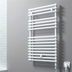 Olib Electric Towel Warmer 300 Watt 500x800 White (On/Off) - Thumbnail