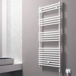 Olib Electric Towel Warmer 600 Watt 500x1200 White (On/Off) - Thumbnail