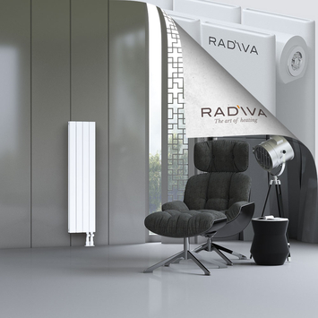 Oti Aluminium Radiator 1200x292 White - Thumbnail