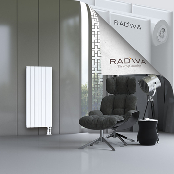 Oti Aluminium Radiator 1200x514 White - Thumbnail