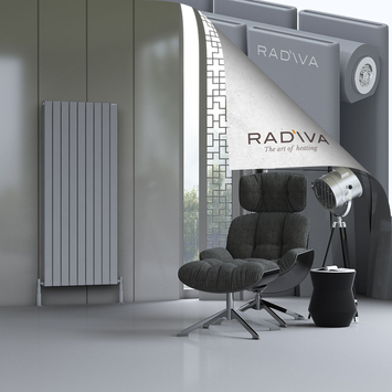 Oti Aluminium Radiator 1600x662 Grey - Thumbnail