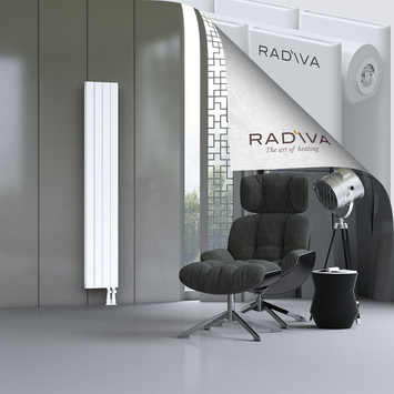 Oti Aluminium Radiator 1800x292 White - Thumbnail