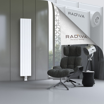 Oti Aluminium Radiator 1900x366 White - Thumbnail