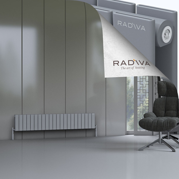 Oti Aluminium Radiator 300x1624 Grey - Thumbnail