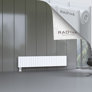 Oti Aluminium Radiator 400x1994 White - Thumbnail