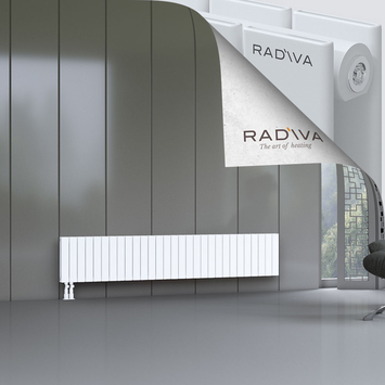 Oti Aluminium Radiator 400x2142 White - Thumbnail