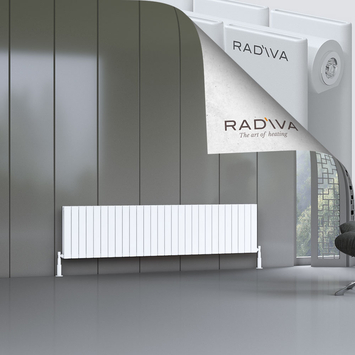 Oti Aluminium Radiator 500x2068 White - Thumbnail