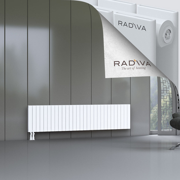 Oti Aluminium Radiator 500x2142 White - Thumbnail