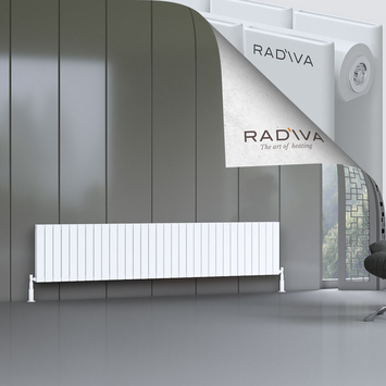 Oti Aluminium Radiator 500x2364 White - Thumbnail