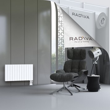 Oti Aluminium Radiator 500x884 White - Thumbnail