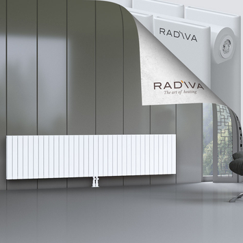 Oti Aluminium Radiator 600x2586 White - Thumbnail