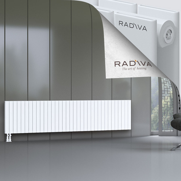 Oti Aluminium Radiator 600x2586 White - Thumbnail