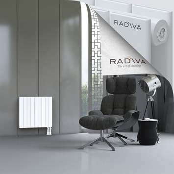 Oti Aluminium Radiator 600x662 White - Thumbnail