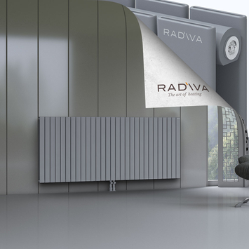 Oti Aluminium Radiator 900x2142 Grey - Thumbnail