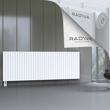 Oti Aluminium Radiator 900x2586 White - Thumbnail