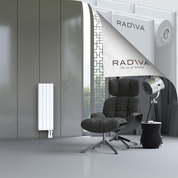 Oti Aluminium Radiator 900x292 White - Thumbnail