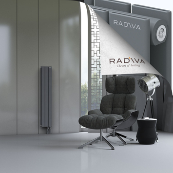 Oti Radiateur En Aluminium 1200x218 Anthracite - Thumbnail