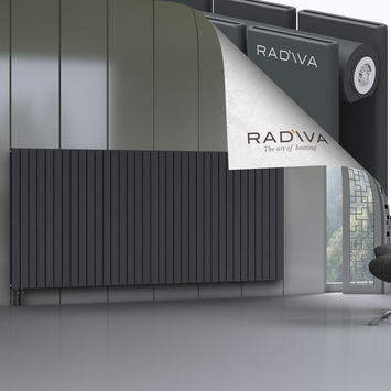 Oti Radiateur En Aluminium 1200x2586 Anthracite Foncé - Thumbnail