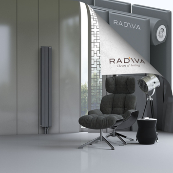 Oti Radiateur En Aluminium 1600x218 Anthracite - Thumbnail