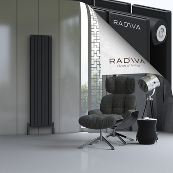 Oti Radiateur En Aluminium 1800x440 Noir - Thumbnail