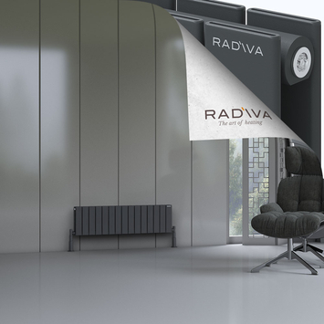 Oti Radiateur En Aluminium 300x1106 Anthracite Foncé - Thumbnail