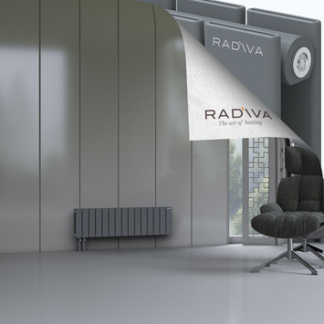 Oti Radiateur En Aluminium 300x1106 Anthracite - Thumbnail