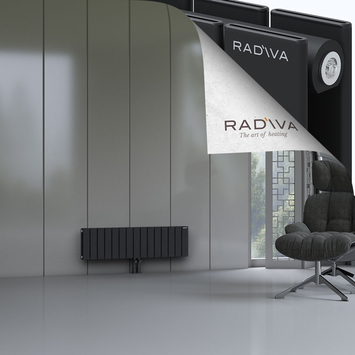 Oti Radiateur En Aluminium 300x1106 Noir - Thumbnail