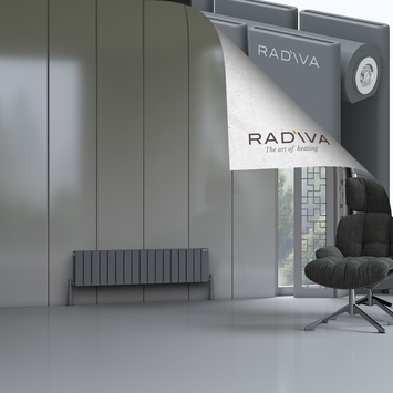 Oti Radiateur En Aluminium 300x1254 Anthracite - Thumbnail