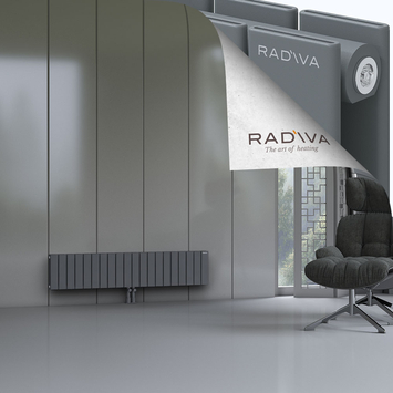 Oti Radiateur En Aluminium 300x1476 Anthracite - Thumbnail