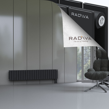 Oti Radiateur En Aluminium 300x1624 Noir - Thumbnail