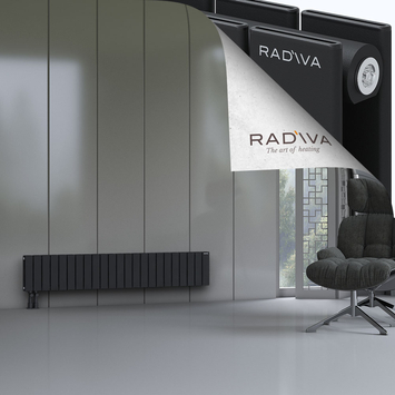 Oti Radiateur En Aluminium 300x1698 Noir - Thumbnail