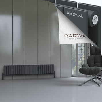 Oti Radiateur En Aluminium 300x1772 Anthracite Foncé - Thumbnail