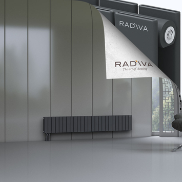 Oti Radiateur En Aluminium 300x1846 Anthracite Foncé - Thumbnail