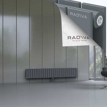 Oti Radiateur En Aluminium 300x1846 Anthracite - Thumbnail