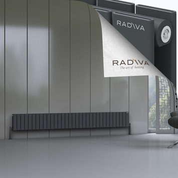 Oti Radiateur En Aluminium 300x2438 Anthracite Foncé - Thumbnail