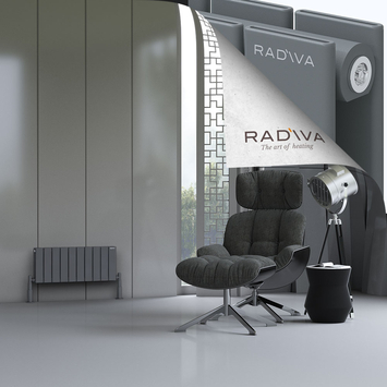 Oti Radiateur En Aluminium 300x736 Anthracite - Thumbnail