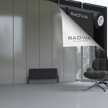 Oti Radiateur En Aluminium 300x958 Noir - Thumbnail