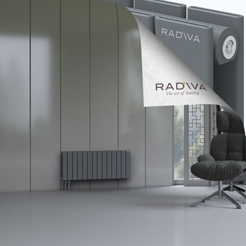 Oti Radiateur En Aluminium 400x1032 Anthracite - Thumbnail