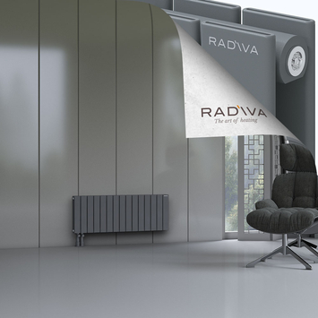 Oti Radiateur En Aluminium 400x1106 Anthracite - Thumbnail