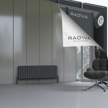 Oti Radiateur En Aluminium 400x1328 Anthracite Foncé - Thumbnail