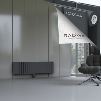 Oti Radiateur En Aluminium 400x1476 Anthracite Foncé - Thumbnail