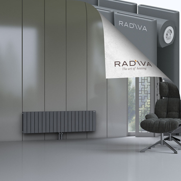 Oti Radiateur En Aluminium 400x1476 Anthracite - Thumbnail