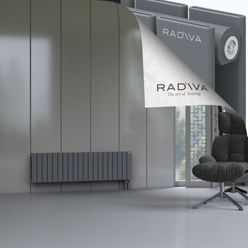 Oti Radiateur En Aluminium 400x1476 Anthracite - Thumbnail