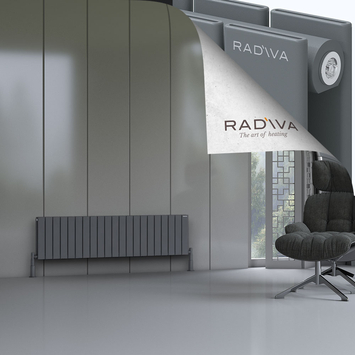 Oti Radiateur En Aluminium 400x1550 Anthracite - Thumbnail