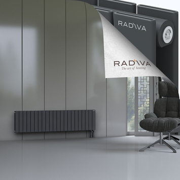 Oti Radiateur En Aluminium 400x1624 Anthracite Foncé - Thumbnail