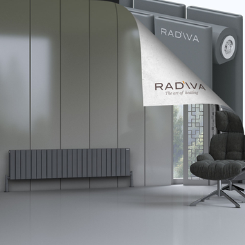 Oti Radiateur En Aluminium 400x1772 Anthracite - Thumbnail